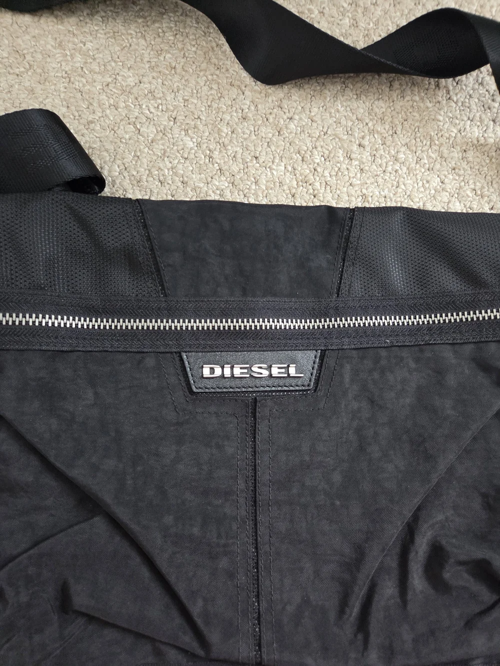 Vintage DIESEL Black Crossbody Messenger Bag